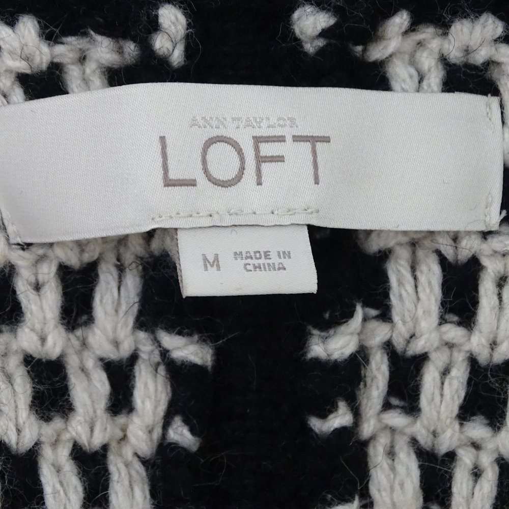 Ann Taylor Loft Knit Cardigan Sweater Zip Size M - Picture 5 of 6